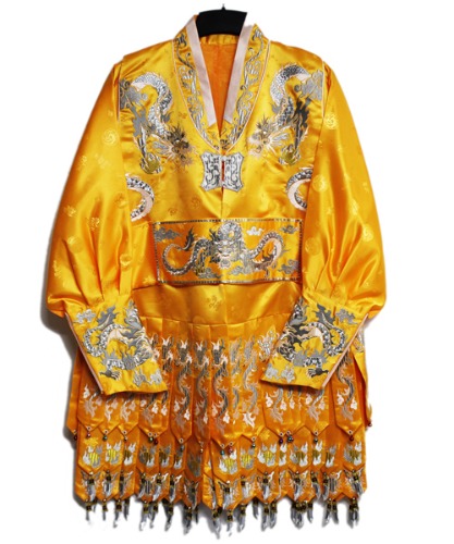 화조단용수작두복 (금색)